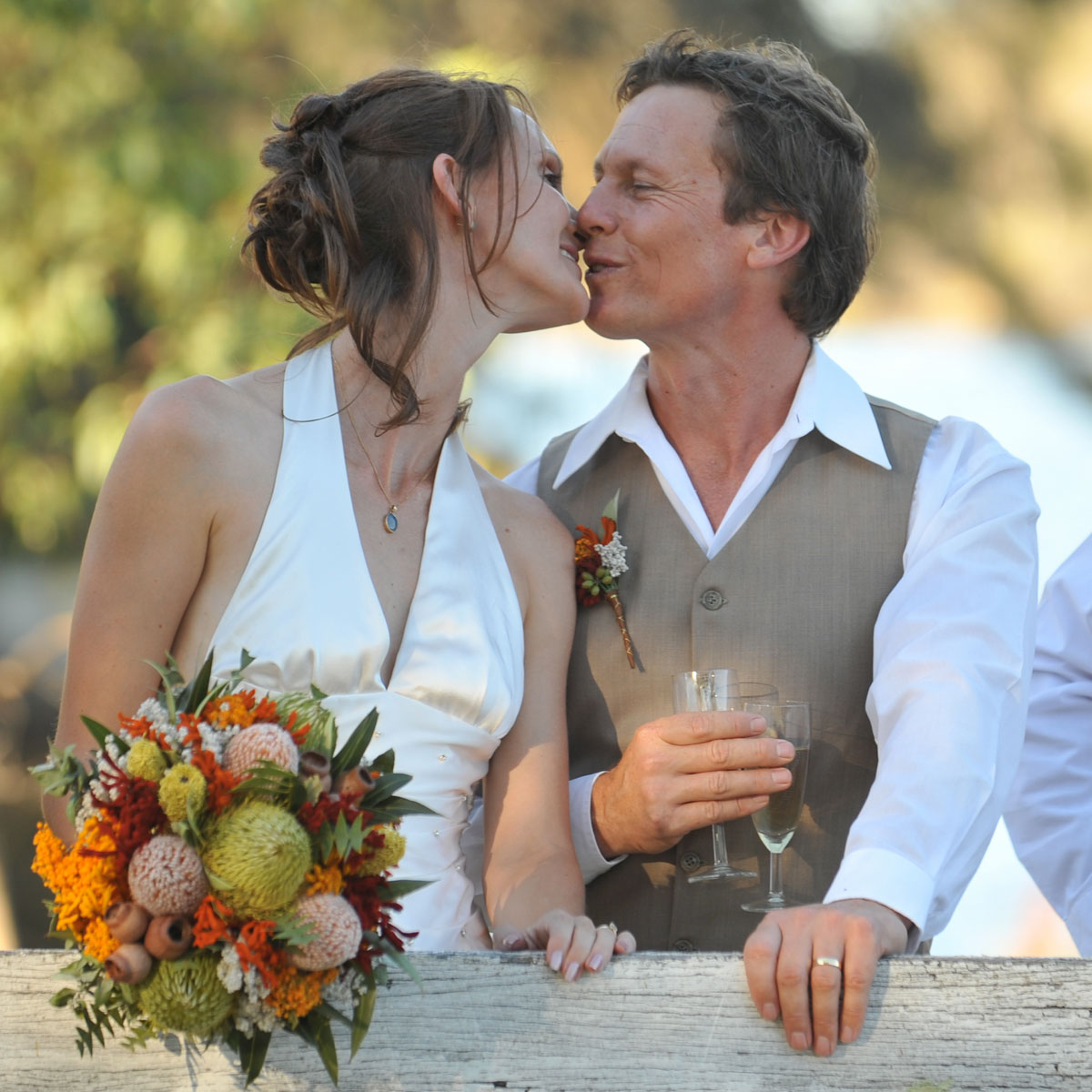 wedding kiss
